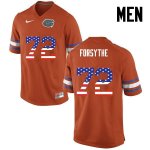 Men's Florida Gators #72 Stone Forsythe NCAA Nike Orange USA Flag Fashion Authentic Stitched College Football Jersey DLK4062RQ